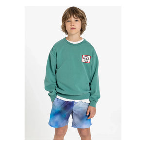 Hundred Pieces - Sudadera de algodón orgánico Ryde Wheelers | Verde esmeralda