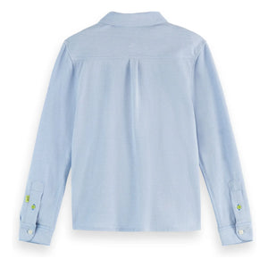 Scotch & Soda - Camisa de piqué bicolor | Azul