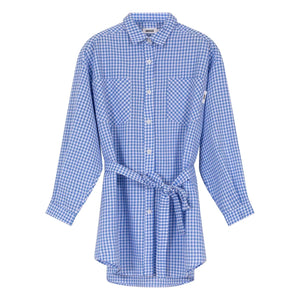 Indee - Vestido camisero anudado Village | Azul