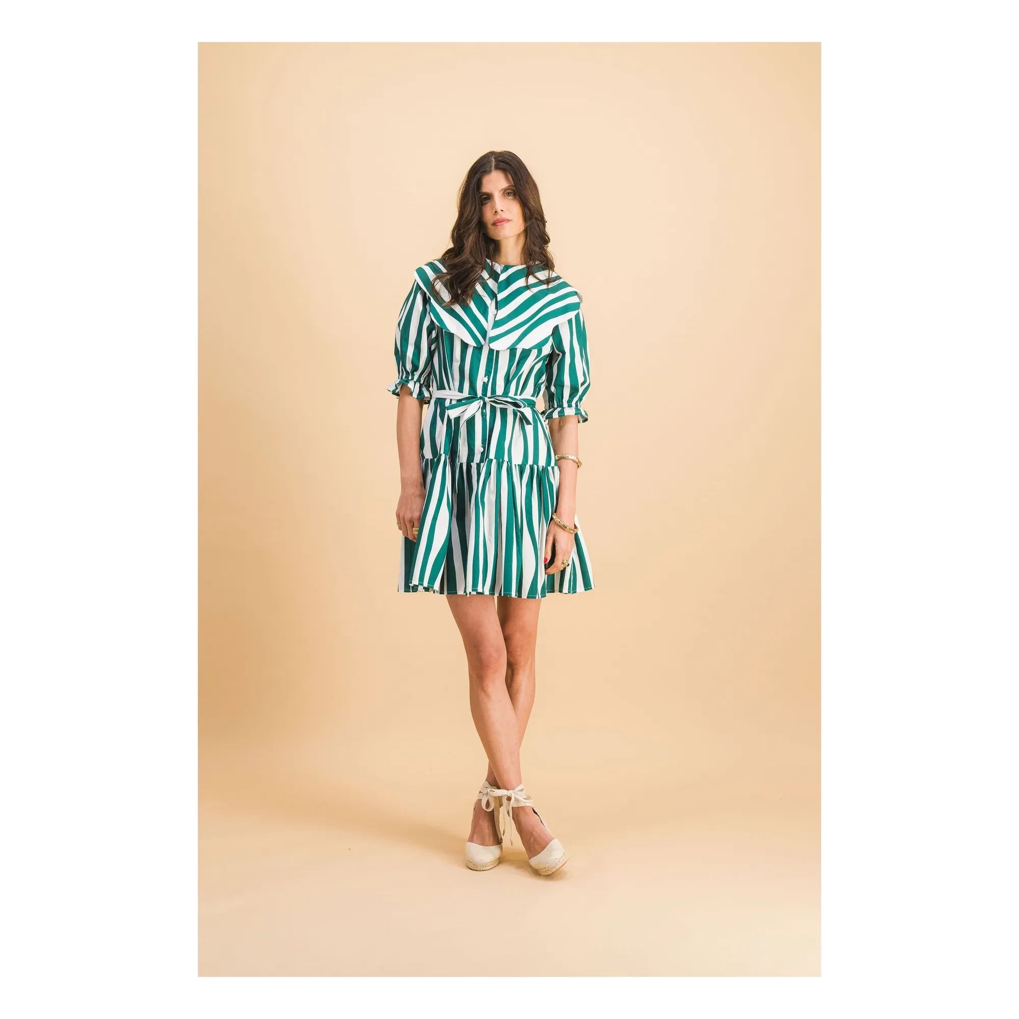 Elise Chalmin - Vestido de algodón Chloebe | Verde