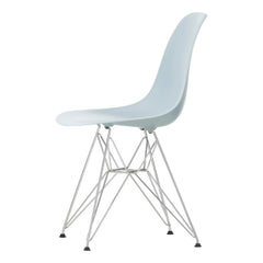 Vitra - Silla de plástico DSR - base cromada - Charles & Ray Eames | Gris azulado