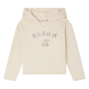 Bonpoint - Sudadera con capucha de algodón orgánico Carmine | Chalk