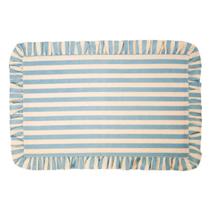 Olsson & Jensen - Mantel individual a rayas Ellie | Azul claro