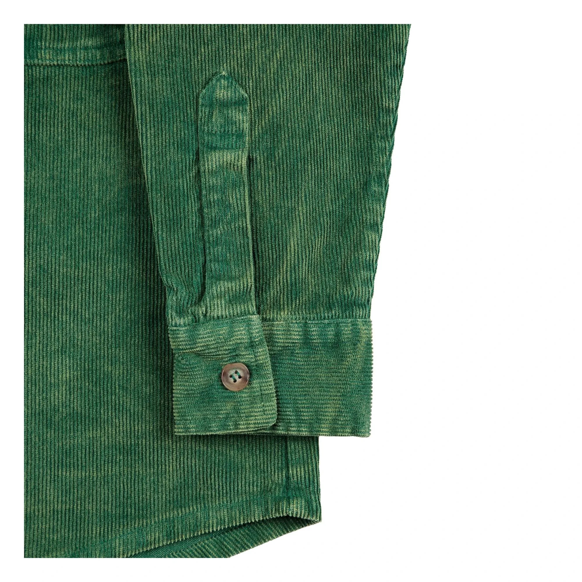 Bobo Choses - Camisa de terciopelo con canesú | Verde