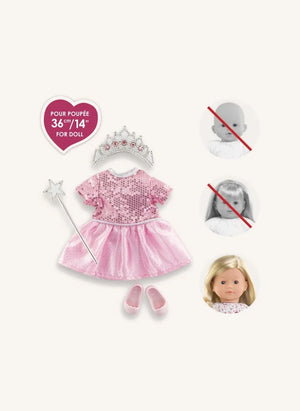 Corolle - Vestido de Cumpleaños de Princesa | Rosa