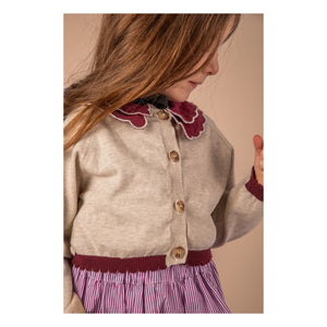Cárdigan bolero Loir - Chiné | Beige