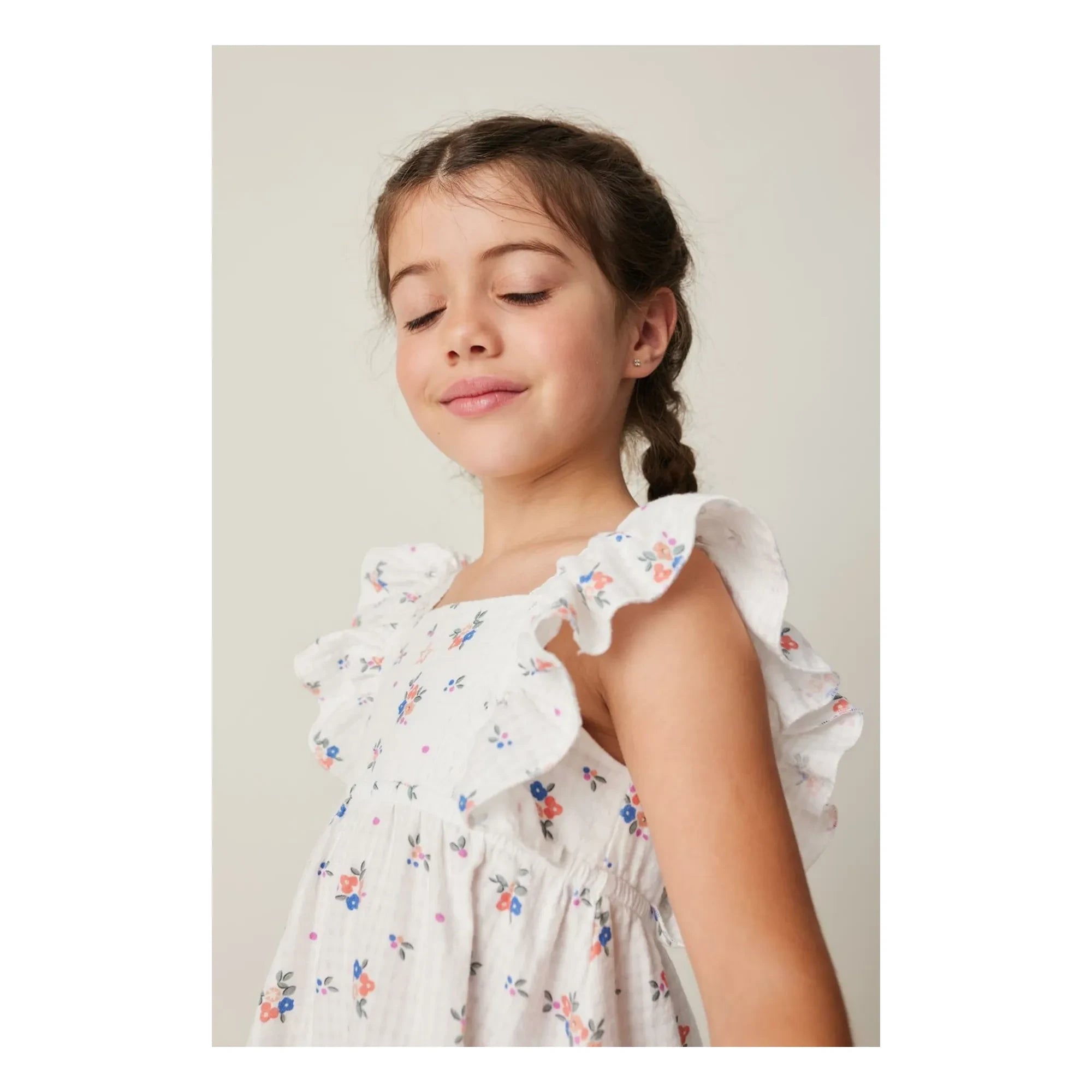 Tocoto Vintage - Vestido floral | Blanco