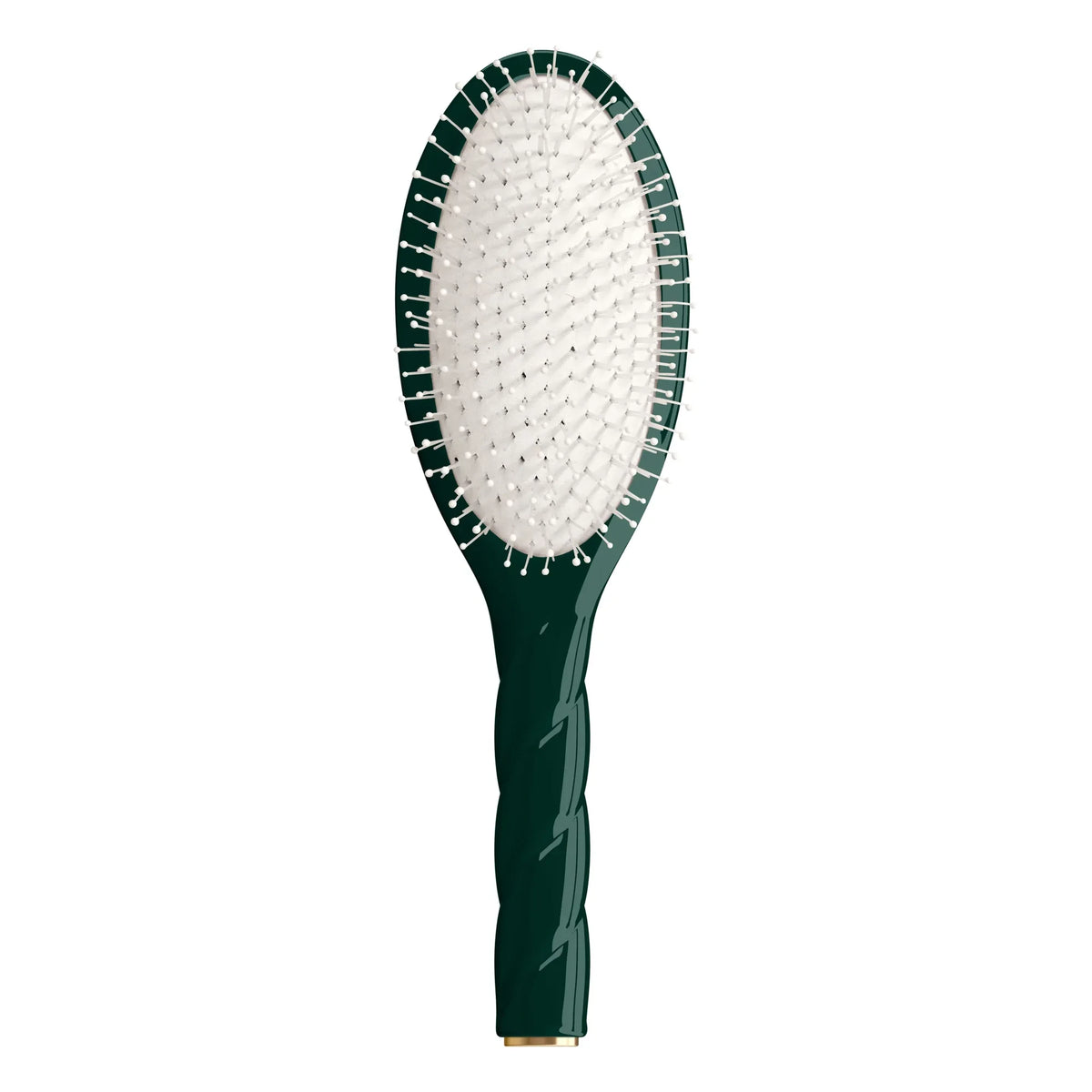 La Bonne Brosse - Cepillo de pelo Twist Nº04 - Desenredante y masajeador | Verde esmeralda