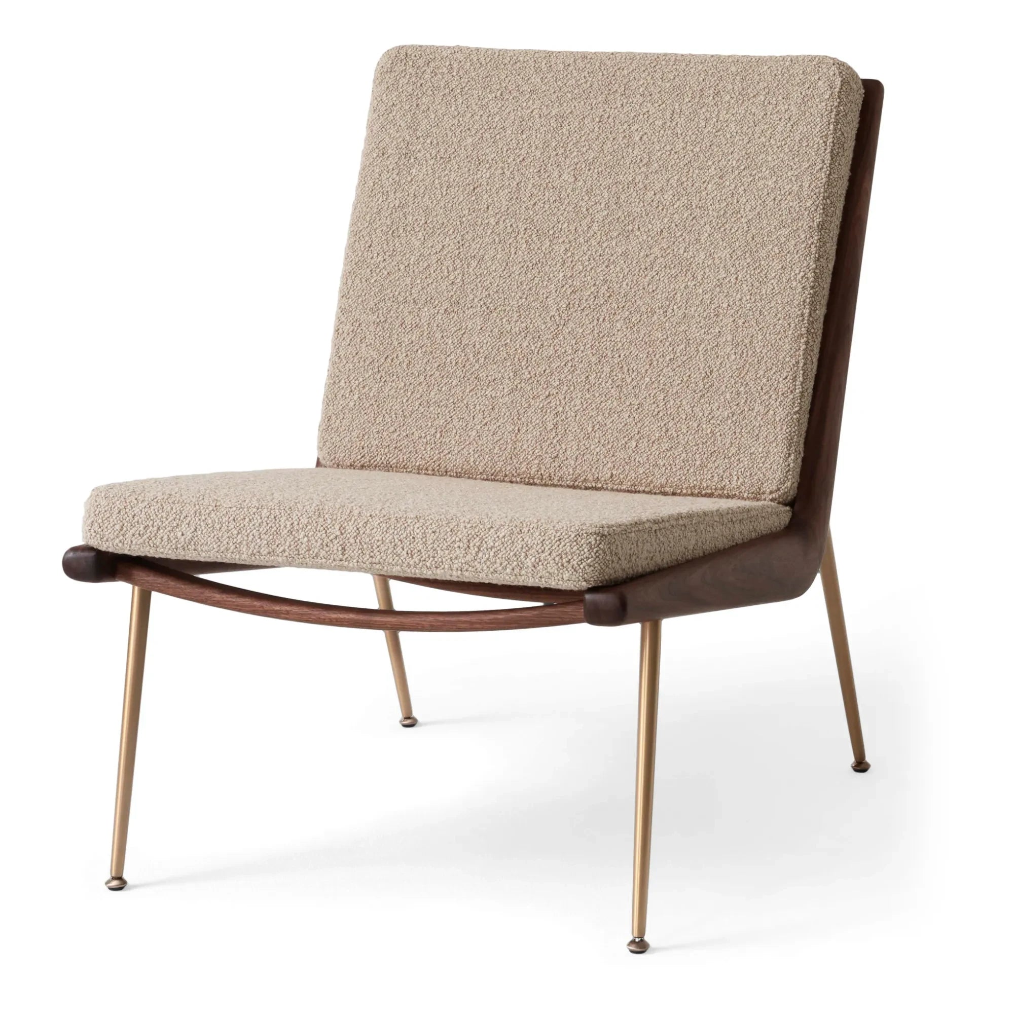 & Tradition - HM1 Boomerang Sillón de salón, Estructura de nogal | Nogal
