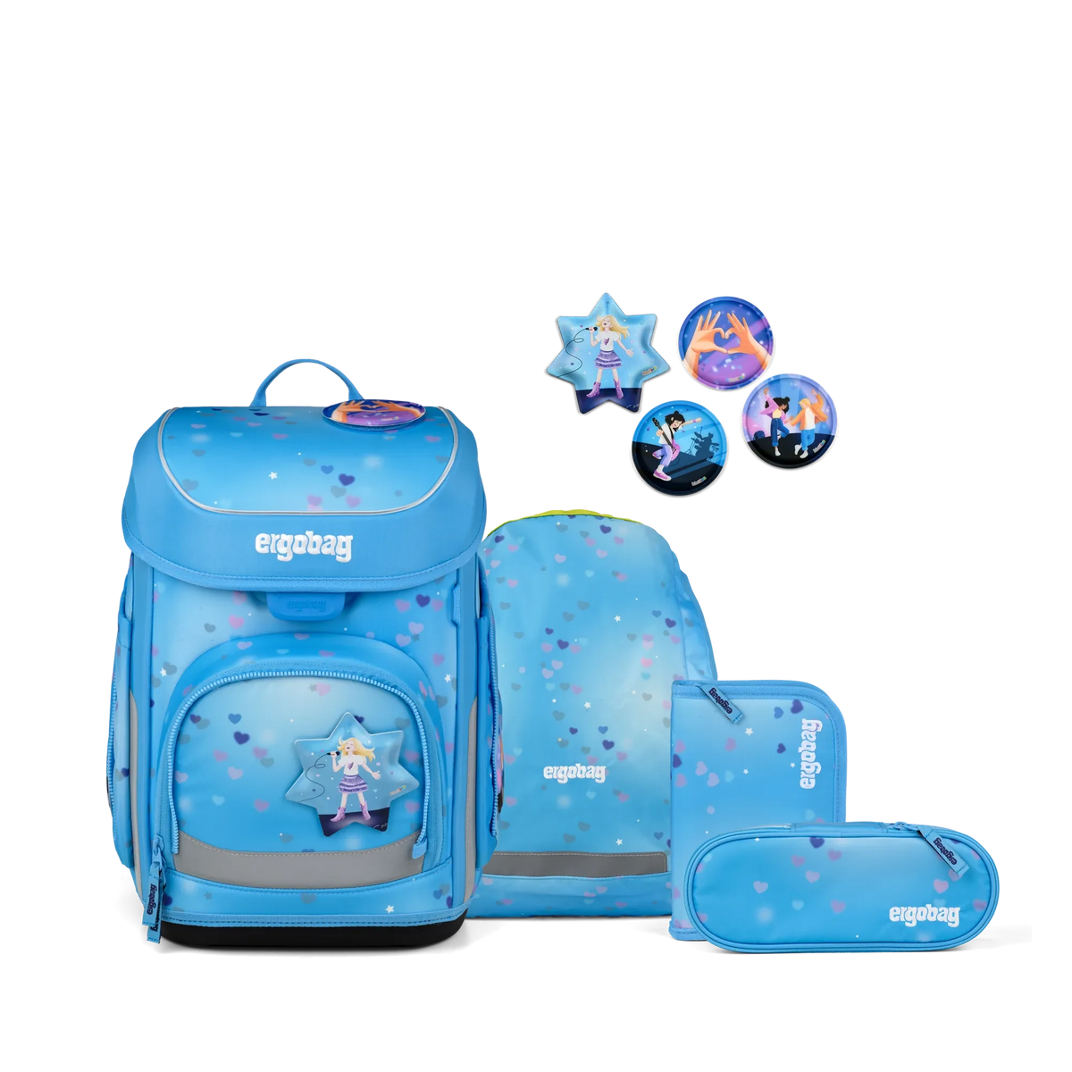 Ergobag - Set de Mochilas escolares cubo Dancebear