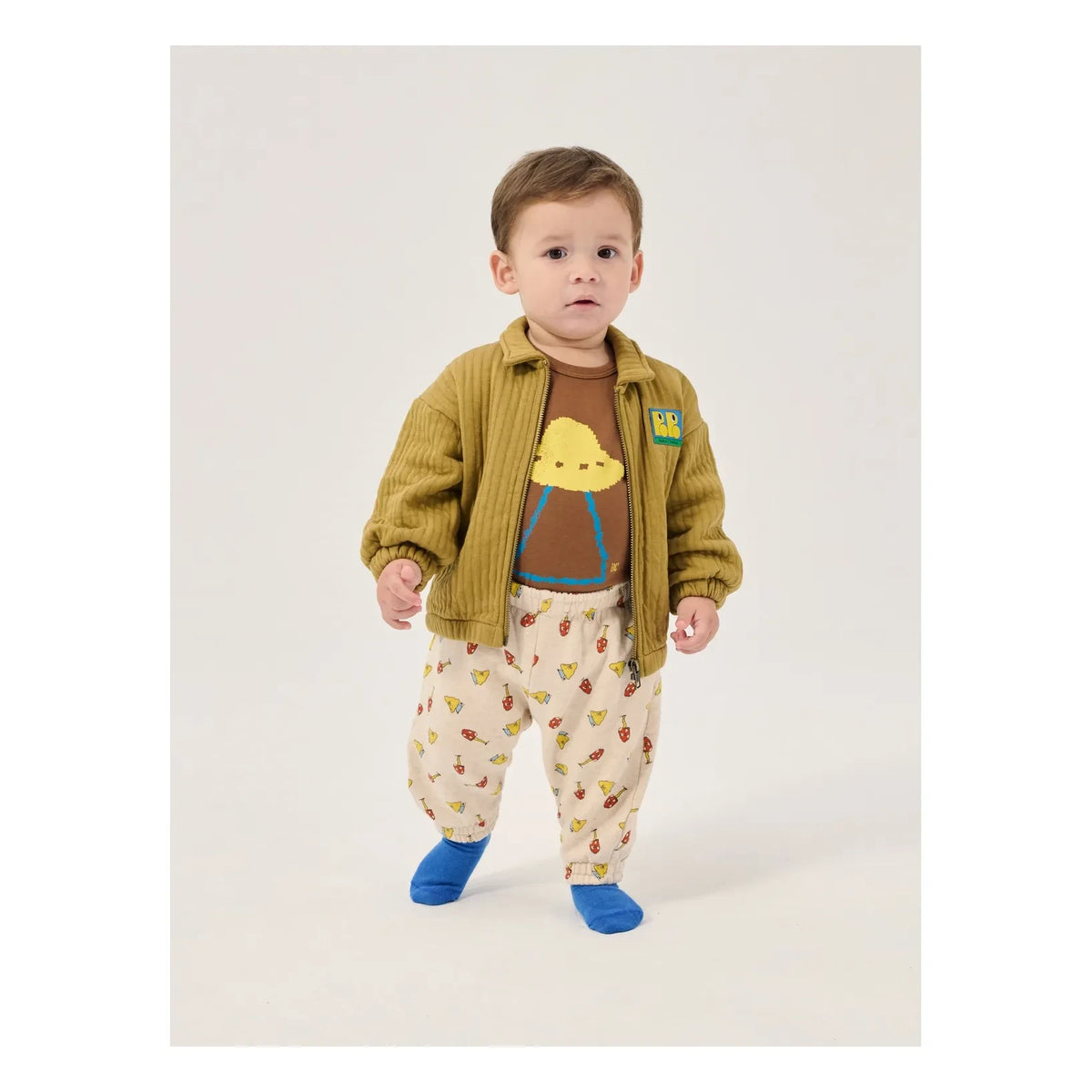 Bobo Choses - Body de algodón orgánico con broches | Marrón