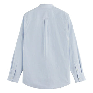 Scotch & Soda - Camisa de Oxford a rayas | Azul