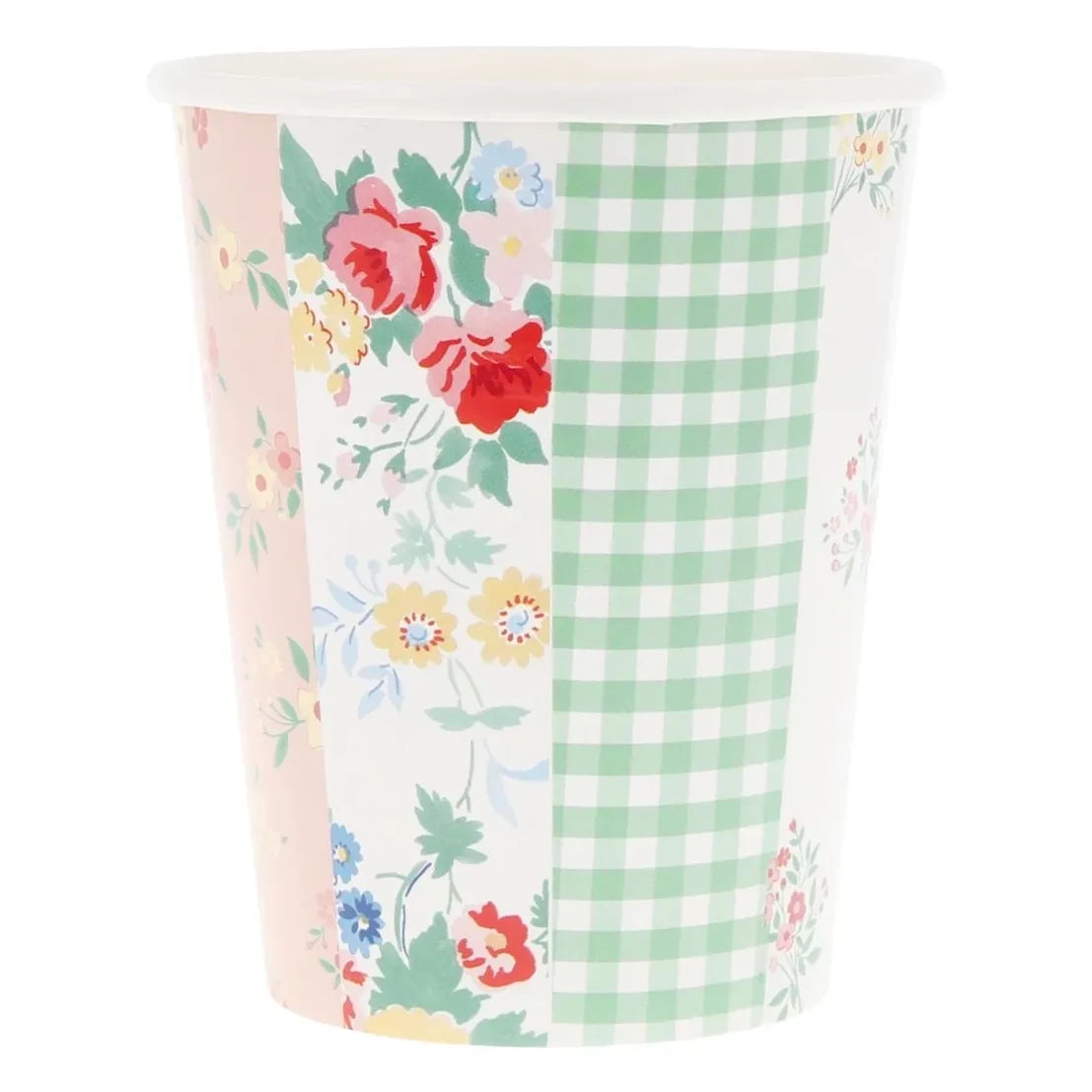 Meri Meri - Vasos Patchwork - Set de 8