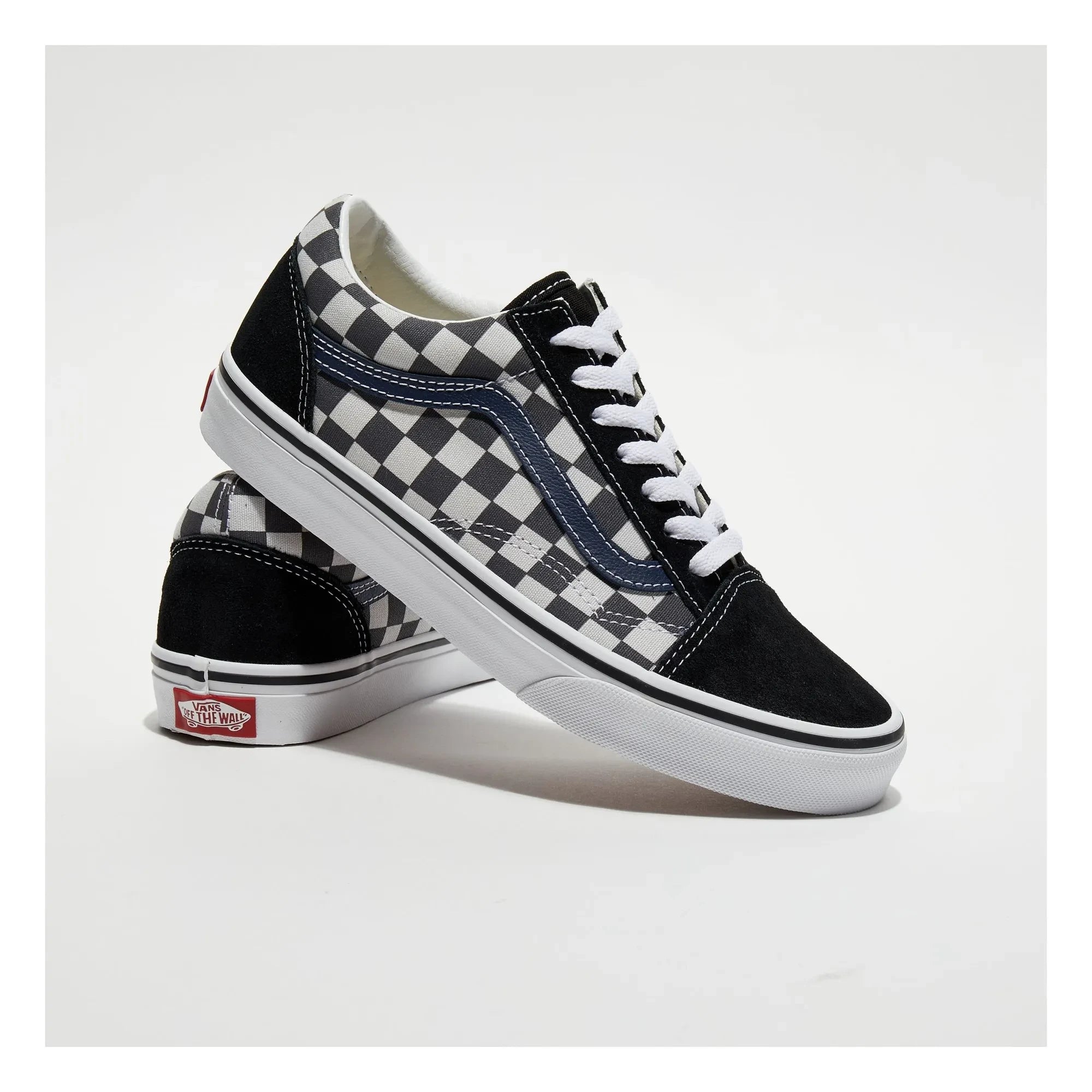 Vans - Cordones de zapatillas Old Skool Tonal Check | Azul marino