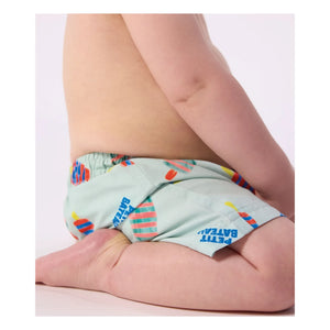 Petit Bateau - Bañador corto de bebé de fibra reciclada Glaces | Turquesa