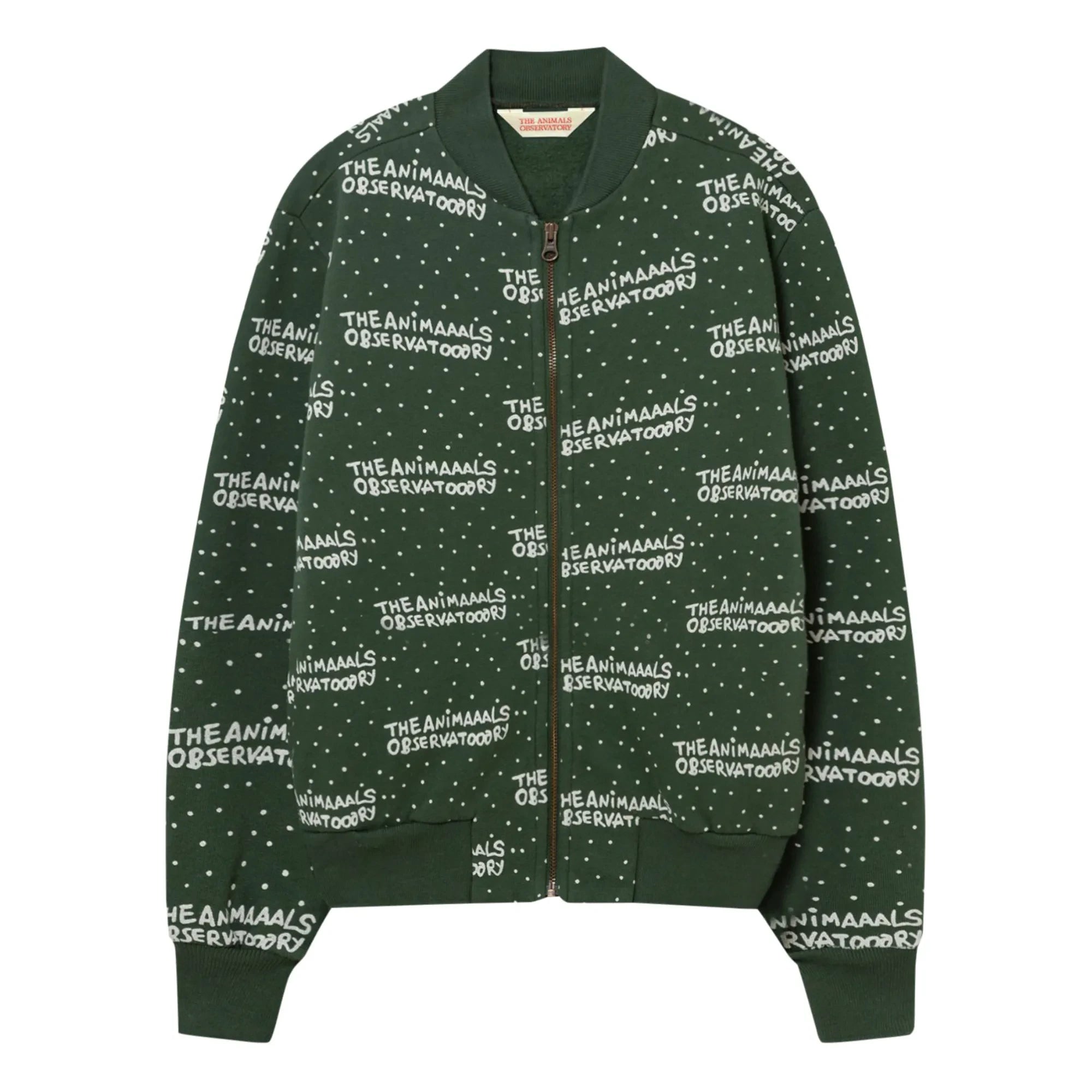 The Animals Observatory - Sudadera con cremallera Zebra | Verde oscuro