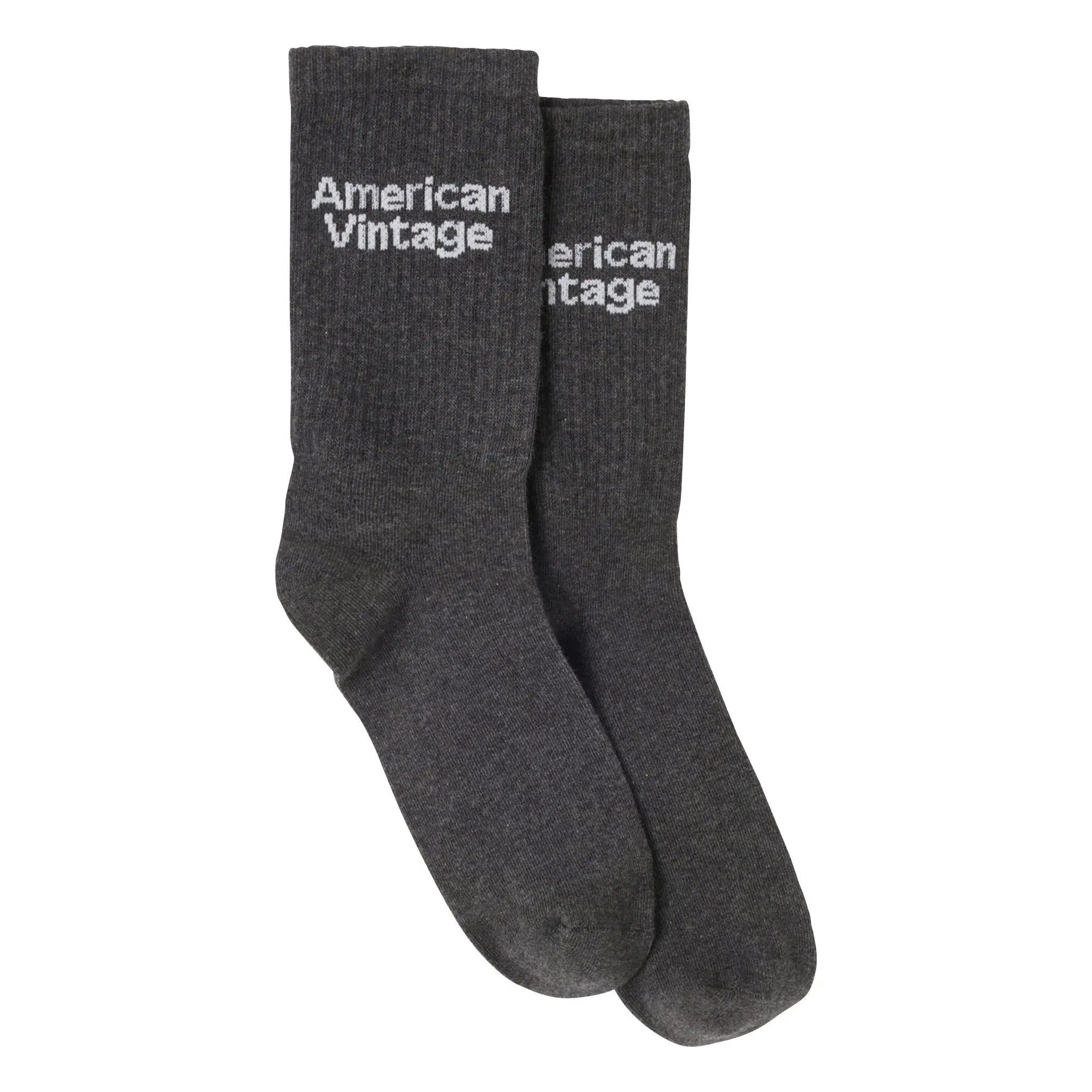 American Vintage - Calcetines de algodón Clypsun | Gris antracita