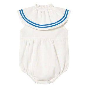 Tinycottons - Body de lino con volantes | Blanco
