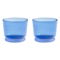 &Klevering - Vasos Dew - Juego de 2 | Azul