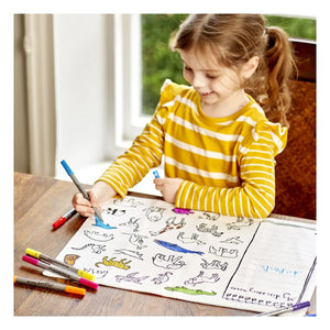 EatSleepDoodle - Mantel Individual para Colorear Mapa del Mundo