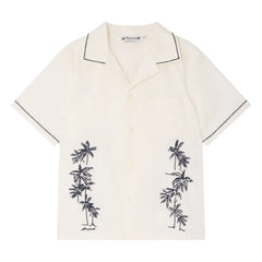 Bonpoint - Camisa con bordado Steve Algodón orgánico | Crema