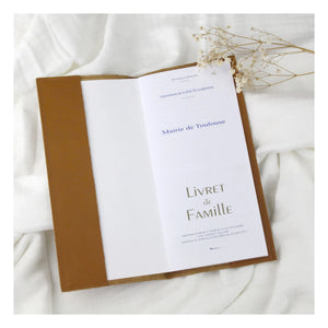 Barnabé aime le café - Portada de libro familiar de cuero | Caramelo