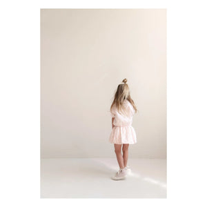 Jenest - Falda Globo Betty Lunares Algodón Orgánico | Rosa Palo
