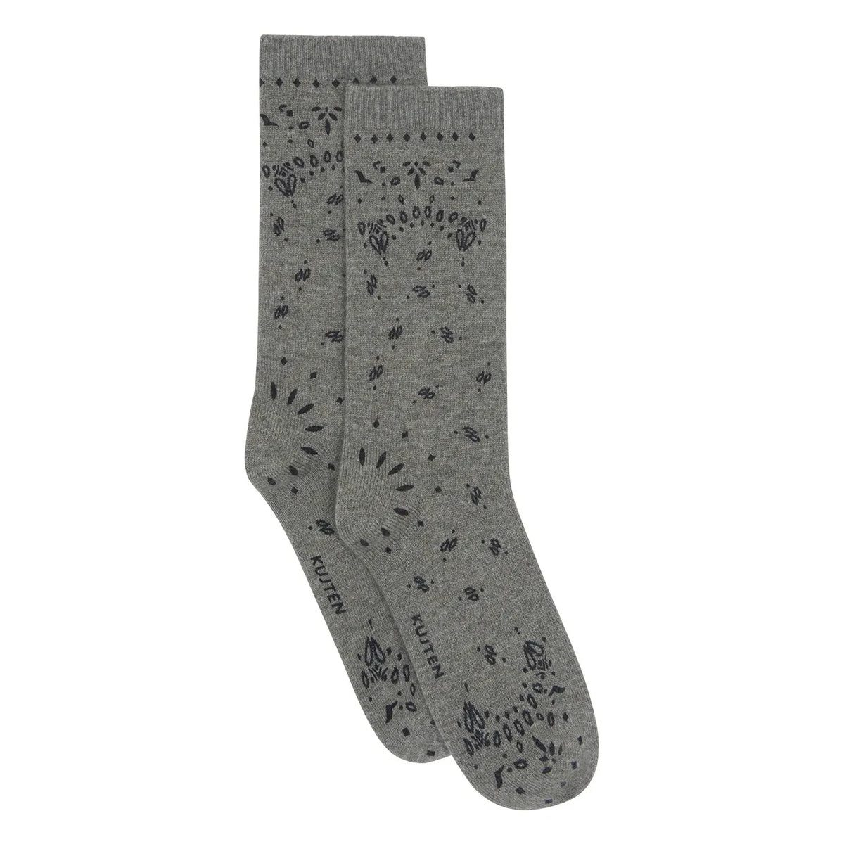 Kujten - Calcetines de cachemira Bandana Sig | Caqui