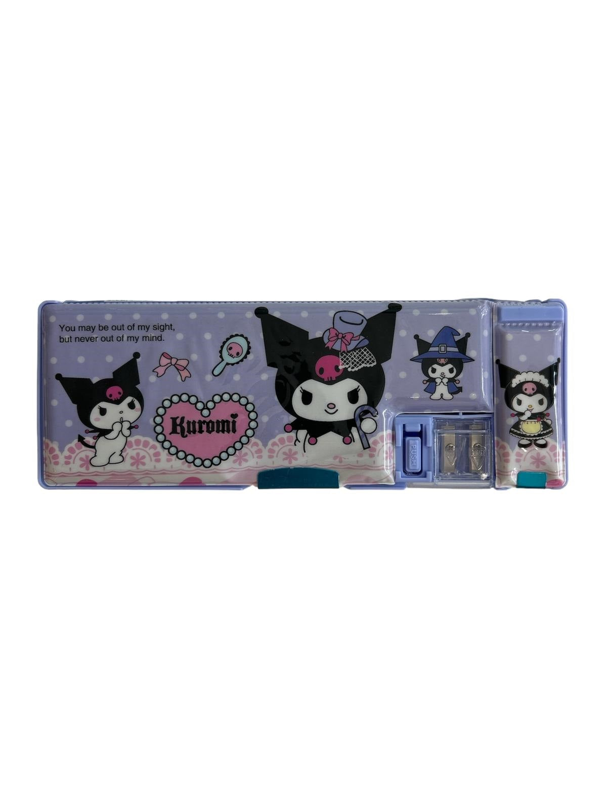 Dinossi Kuromi - Estuche de lápices automático de doble compartimento