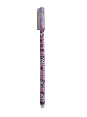 Dinossi Kuromi - Bolígrafo de punta fina de 0.5 mm negro - Morado a rayas