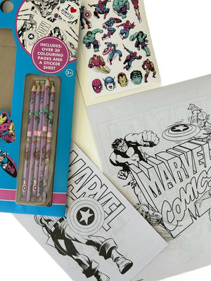 Dinossi - Lápices de Colorear y Cuaderno para Colorear de Marvel