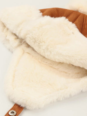 Dinossi - Gorro Piloto Infantil de Pelo Polar con Pompón