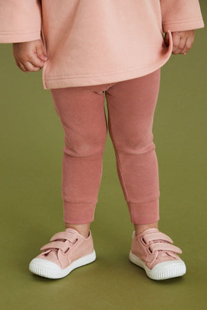 Dinossi - Conjunto de chándal de suéter y leggings rosa suave - 6-7 años