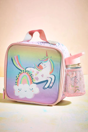 Dinossi - Fiambrera de Unicornio Dulce y Set de Botella de Agua sin BPA