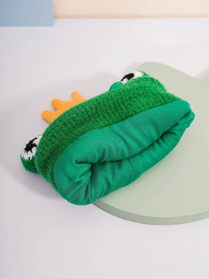 Dinossi - Gorro polar infantil Ranita Rey Verde