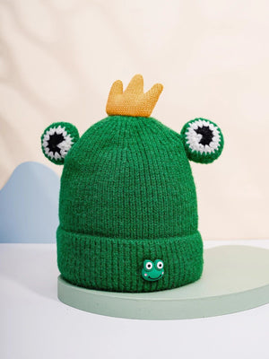 Dinossi - Gorro polar infantil Ranita Rey Verde
