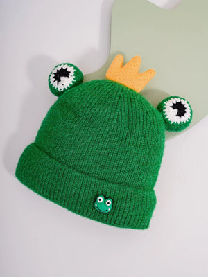 Dinossi - Gorro polar infantil Ranita Rey Verde
