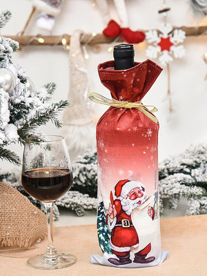 Dinossi - Vestido para botella de vino de Papá Noel (Navidad)