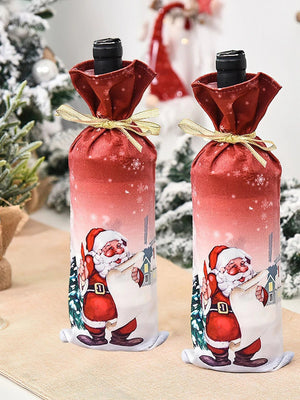 Dinossi - Vestido para botella de vino de Papá Noel (Navidad)