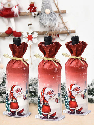 Dinossi - Vestido para botella de vino de Papá Noel (Navidad)
