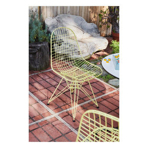 Vitra - Silla DKR Tel - Charles & Ray Eames | Amarillo limón