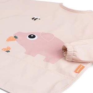 Done By Deer Sleeved Pocket Bib - Tiny Farm Powder-Bibs-Tiny Farm Powder- | Natural Baby Shower