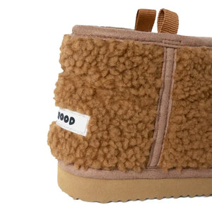Liewood - Alban Botas sherpa con diseño de osito hechas de fibras recicladas | Caramelo
