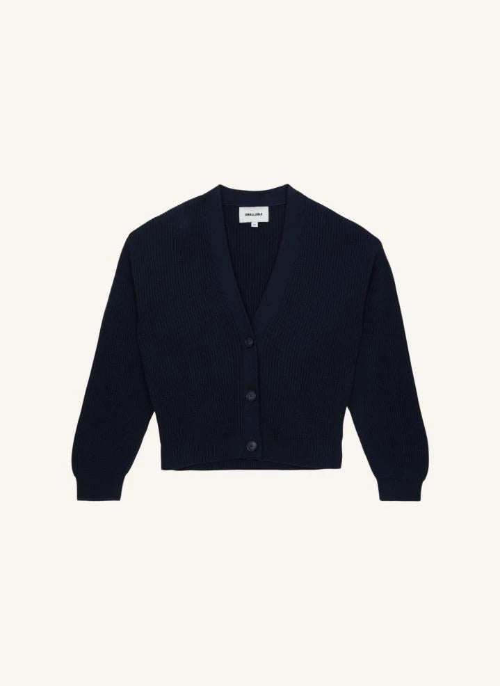 Smallable Kid - Cardigan Orgánico de Algodón Abbey | Azul Marino
