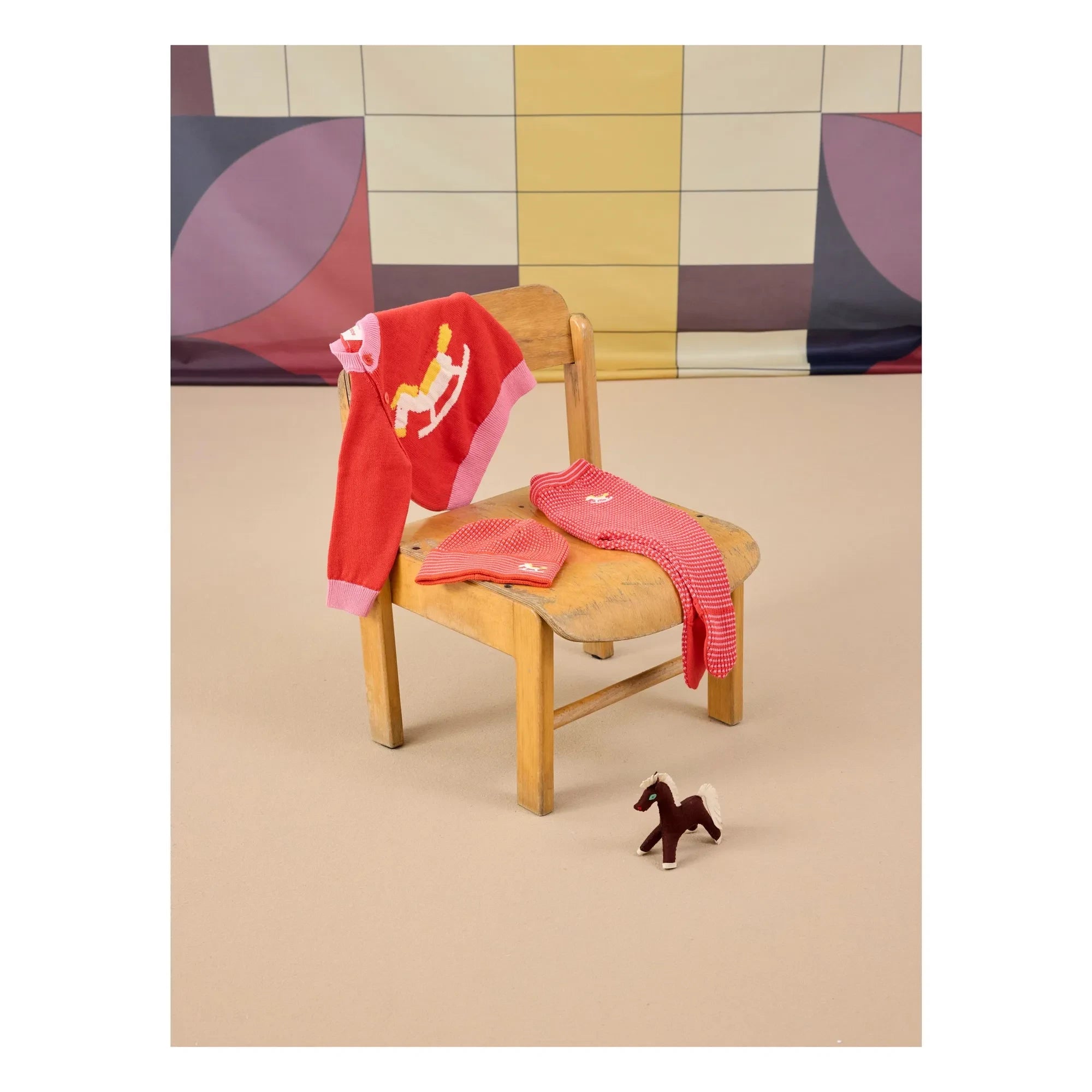 Bobo Choses - Jersey Caballito Balancín de Algodón Orgánico | Rojo