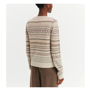 Bompard - Fair Isle Kaşmir Hırka | Rose Quartz