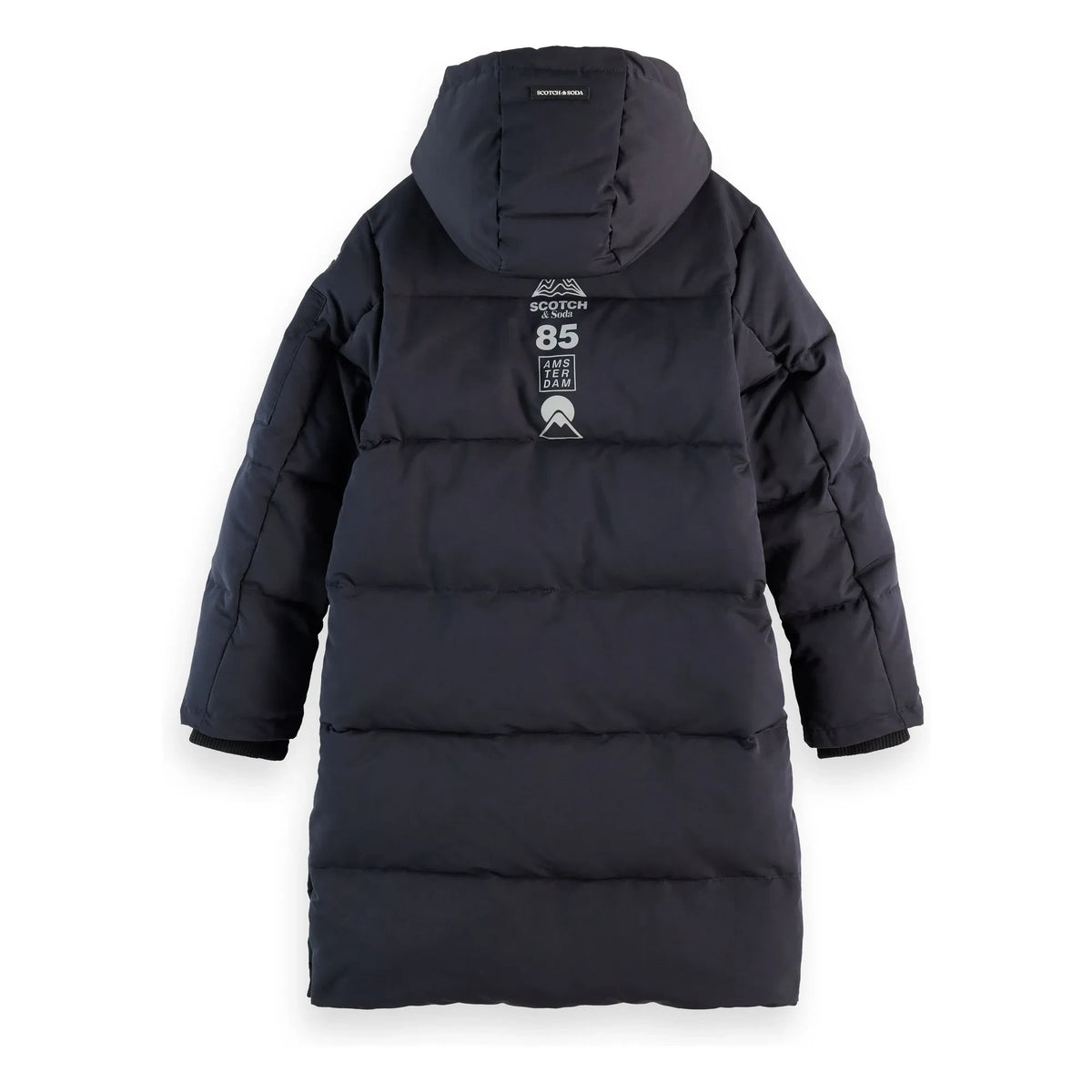 Scotch & Soda - Abrigo largo de plumas | Gris Oscuro