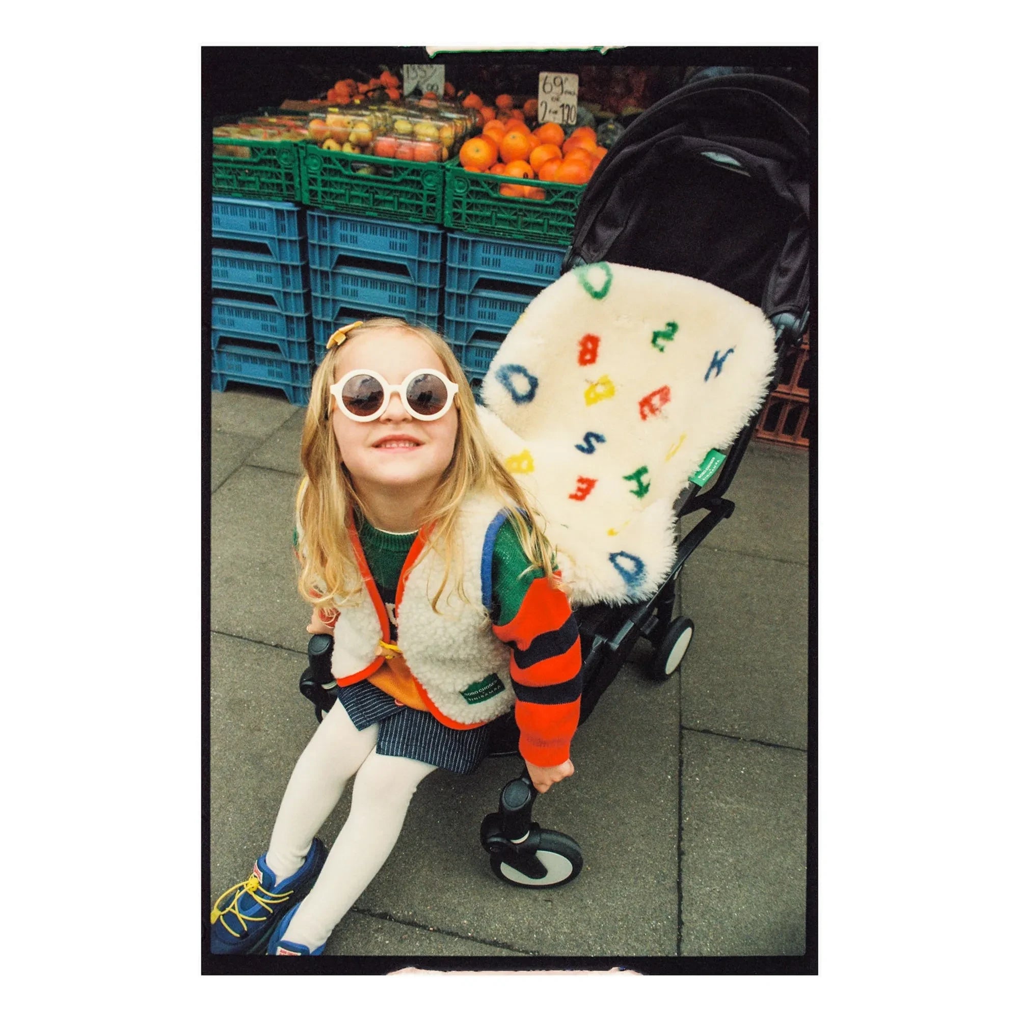 BINIBAMBA - Piel de cordero para cochecito y silla de paseo - Binibamba x Bobo Choses