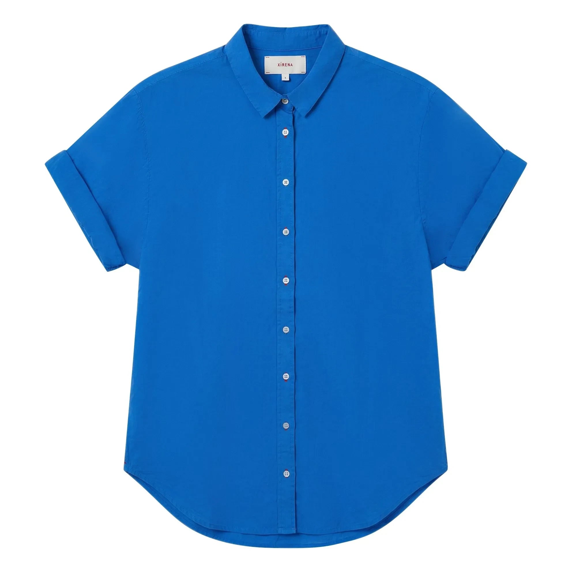 Xirena - Blusa de algodón Channing | Turquesa