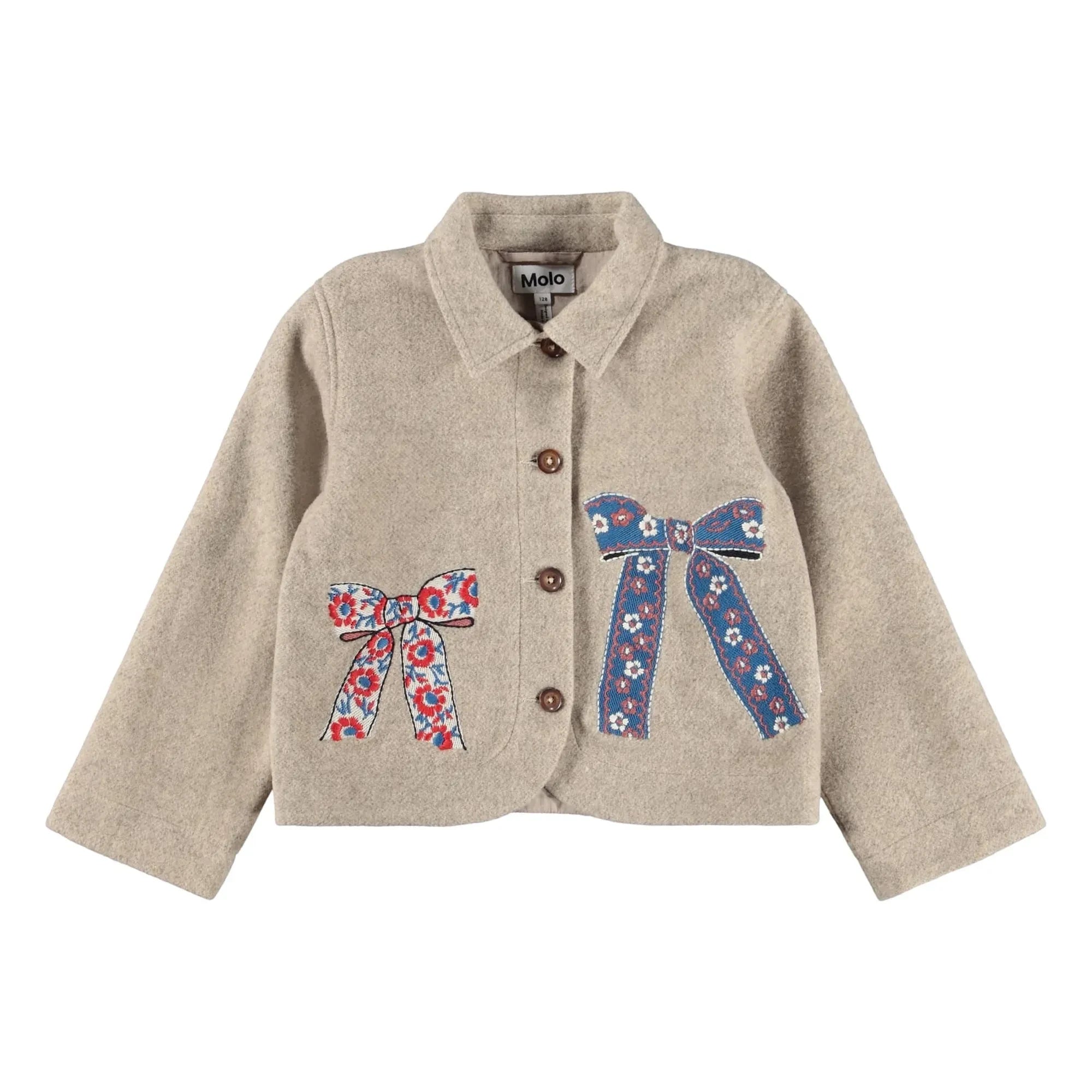 Molo - Chaqueta de nudo de lana Harmoney | Beige